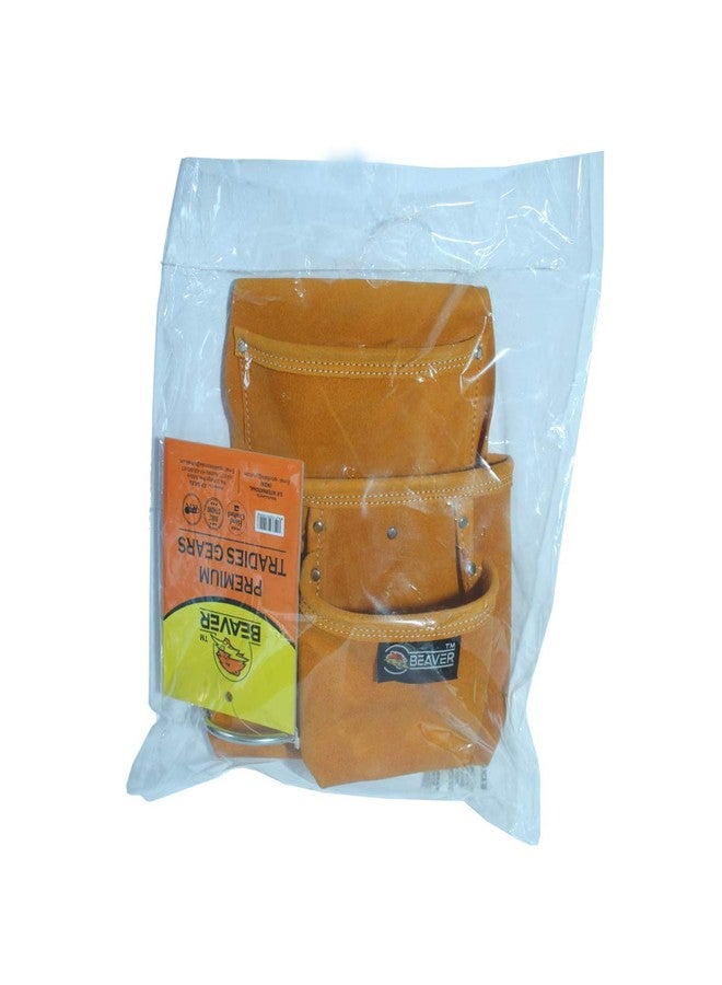 Beaver Suede Leather Single Tool Pouch with Hammer Holder SP501 - Image 5